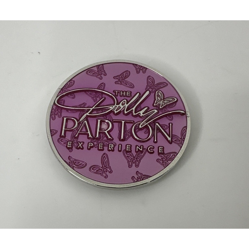 2024 Official The Dolly Parton Experience Dollywood Metal Magnet Purple
